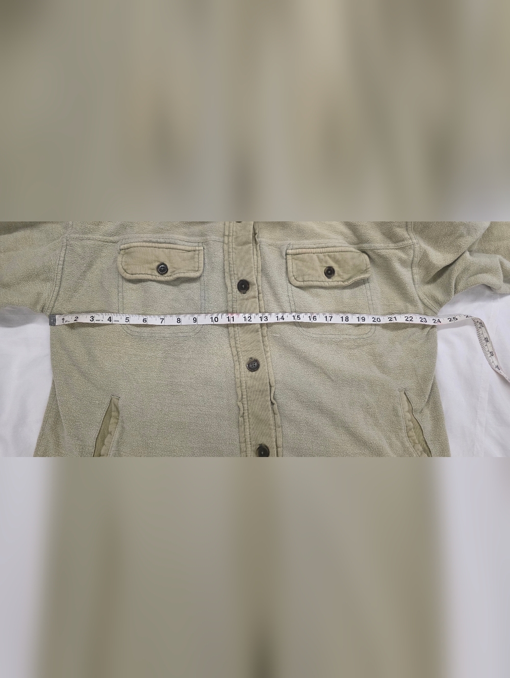 Free People Sierra Oversized Shirt Jacket Shacket Sage Green Size Small - Picture 10 of 11